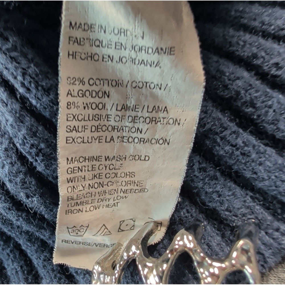 Vtg 90s IZOD Sweater Pullover XXL Chunky Cable Knit Wool V Neck Tennis Preppy - Picture 7 of 8